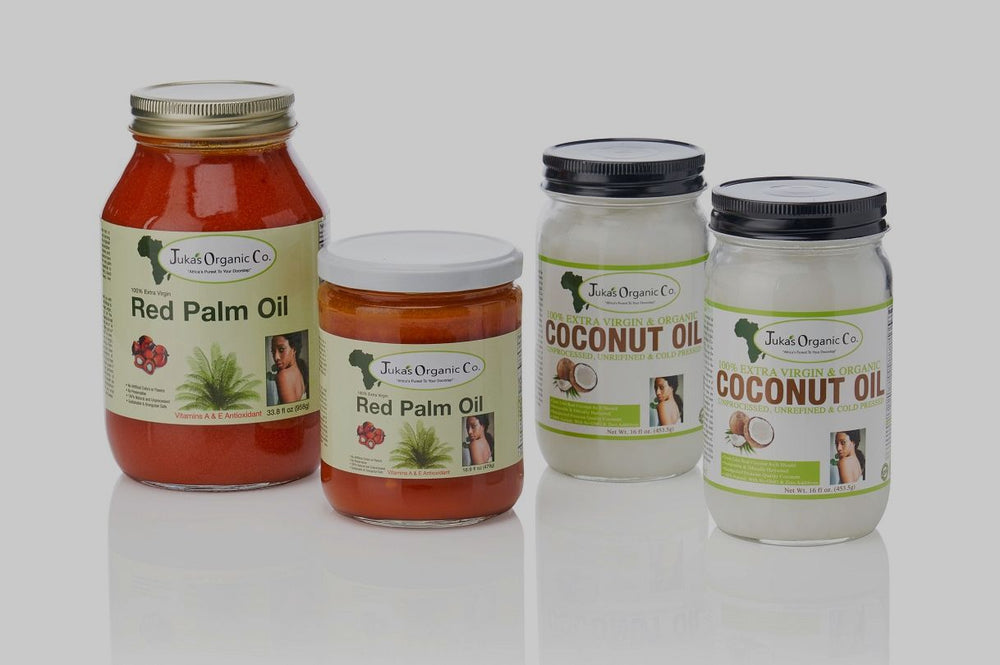 Juka's red palm oil & cold pressed coconut oil 